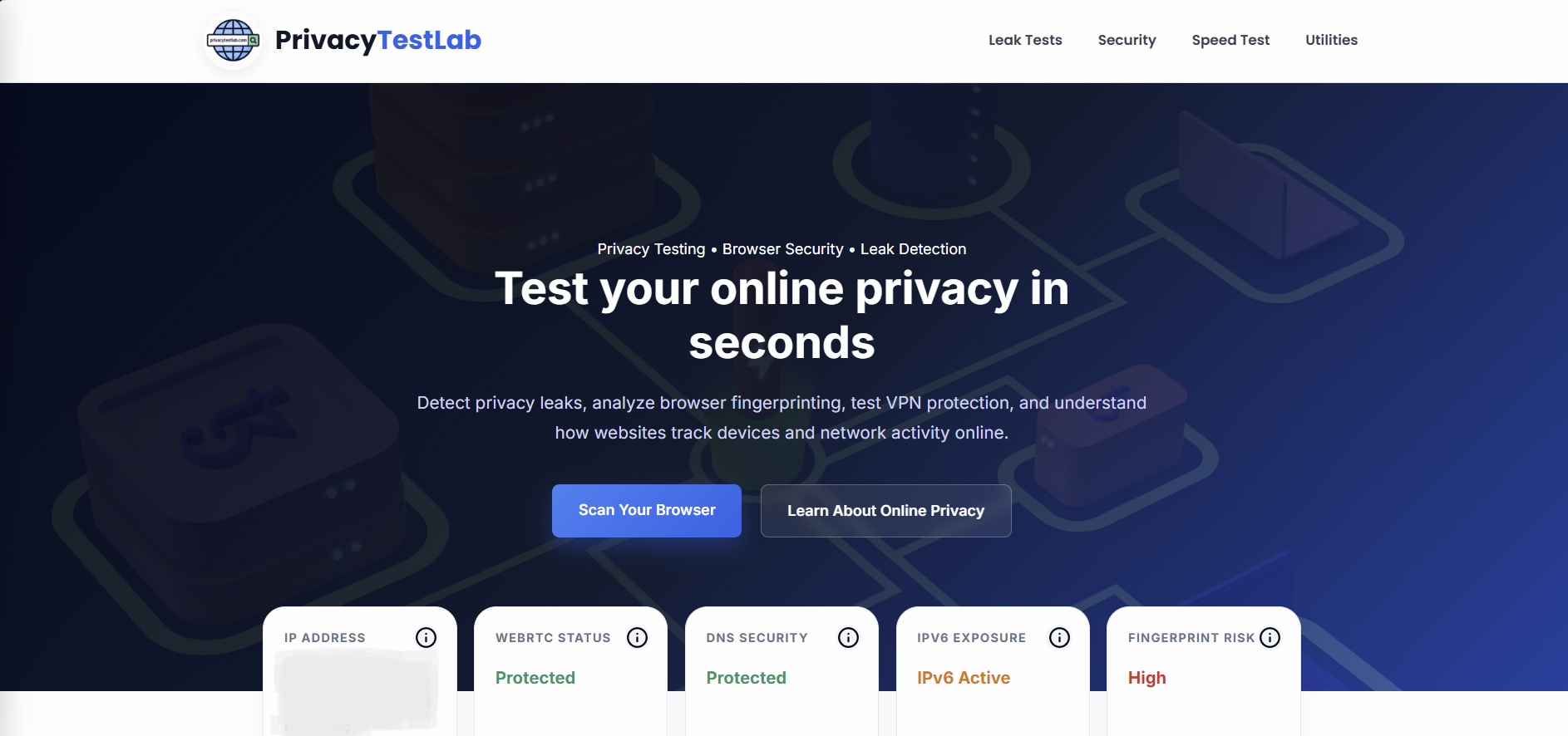 PrivacyTestLab Project